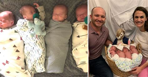 Extremely Rare Identical Quadruplets Were Just Born In Dallas Texas Go Viral