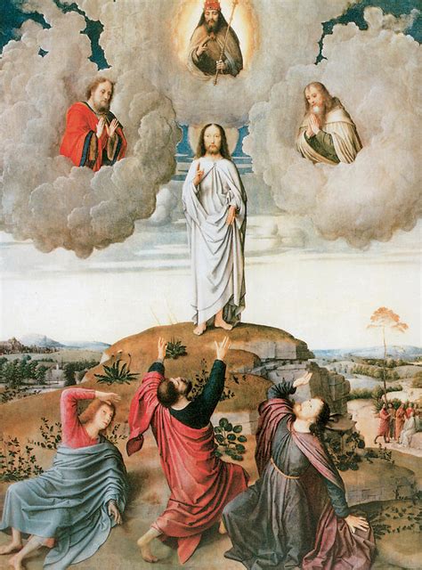 The Transfiguration Painting By Gerard David
