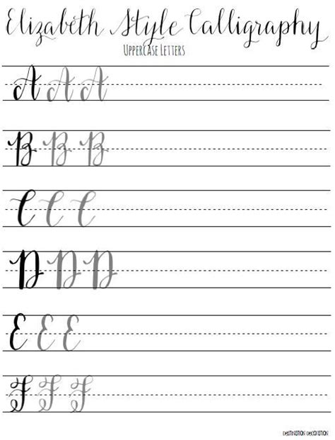 Free shipping on all u.s. Modern Calligraphy Practice Worksheets | Uppercase Letters ...