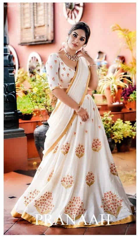 Pin By Priya Vijay On Mrs Amiya Smith Sr Half Saree Designs Saree Designs Bridal Lehenga Choli