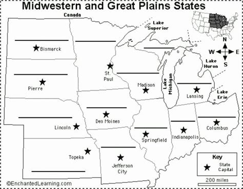 State Capitals Worksheets 4th Grade