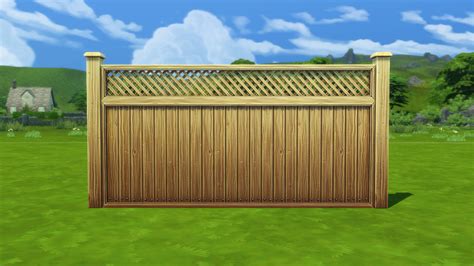 Alex Wooden Fence The Sims 4 Style