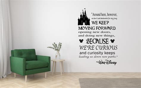 Walt Disney Wall Quote We Keep Moving Forward Svg Png Pdf Etsy