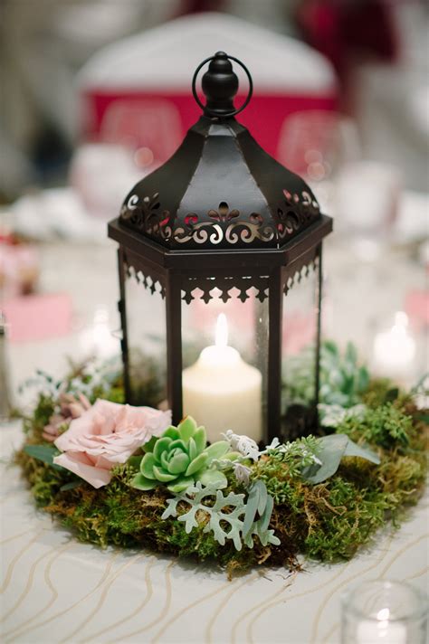 Low Lantern Centerpieces Romantic Wedding Centerpieces Beautiful