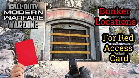 The red card is an item introduced in generation v. Bunker Locations | Red Access Cards | Warzone - YouTube