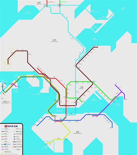 Hong Kong Mtr 2021 System Map By Omegshi147 On Deviantart
