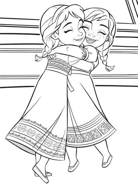 We make it easy for children to better explore the world of frozen and remember many known scenes from this famous disney movie. Frozen 2 Elsa and Anna coloring pages - YouLoveIt.com