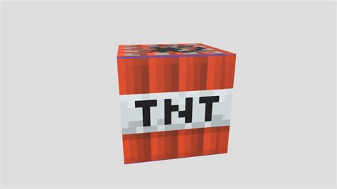Minecraft Block Tnt Download Free 3d Model By Bluewolf7777 0572fac