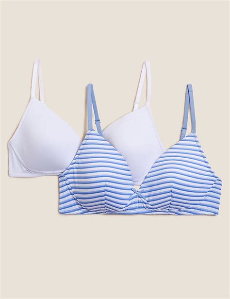 2 pack padded full cup first bras aa d