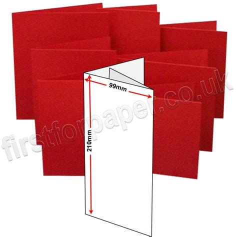 Rapid Colour Card Pre Creased Two Fold 3 Panels Cards 240gsm 99 X