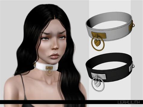 Leah Lilliths Leahlillith Promise Collar Sims Sims 4 Piercings Sims 3