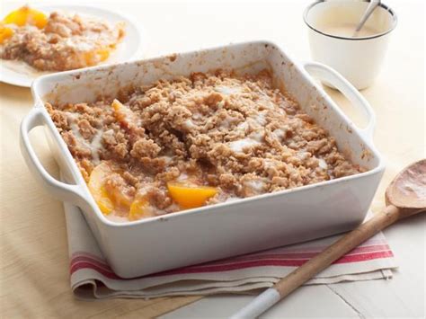 It smells delicious when it is baking and is the very tastiest when slightly warm. Endless Summer : Food Network | Food network recipes, Recipes, Peach crisp
