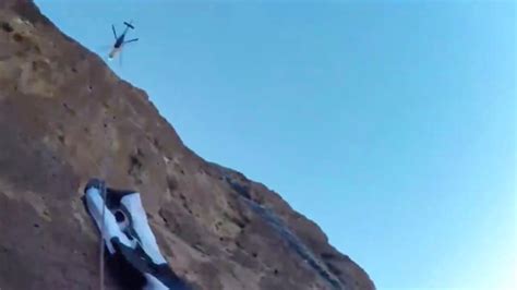 Base Jumper Caught On Arizona Rocks Airlifted To Safety Au