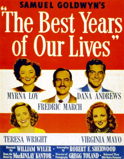 The Best Years Of Our Lives Myrna Loy Fredric March Dana Andrews Teresa