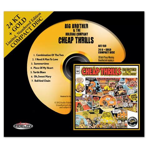 Big Brother And The Holding Company Cheap Thrills Gold Cd Shop The
