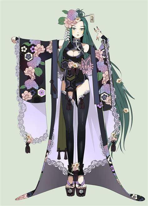 1 Twitter Anime Kimono Art Costume Character Design Inspiration