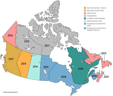 Political Map Of Canada 2021