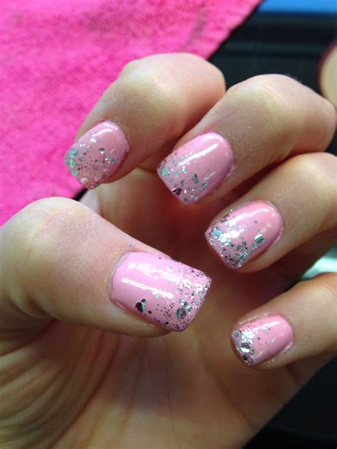 Pink glitter nails Pink Glitter Nails, Sparkly Nails, Pink Nail Colors
