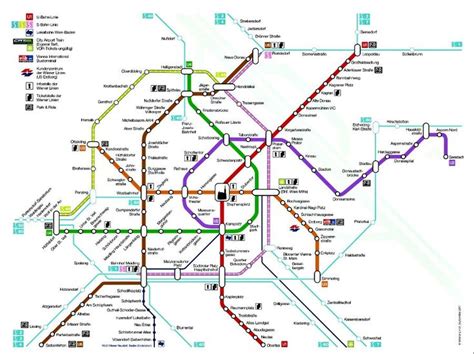 Vienna Metro Map And Metro System Info Travel And Sightseeing Tips