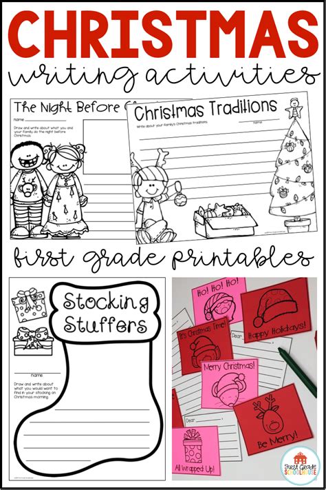 Christmas Writing Prompts First Grade Christmas Activities