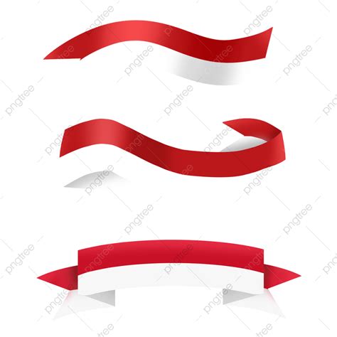 Pita Merah Putih Clipart Bendera Indonesia Bendera Indonesia Pita