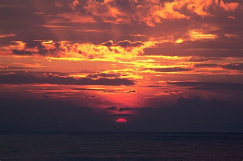 Free Images Beach Sea Water Ocean Horizon Cloud Sun Sunrise