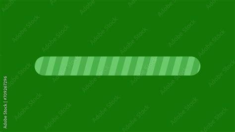 Vidéo Stock Loading Bar Animation Isolated On A Green Background A