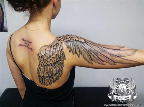Tattoos On Back Of Forearm Tattoosonback Wing Tattoos On Back Wing