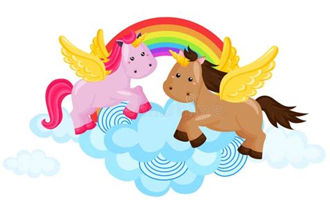 Rainbow Unicorn Stock Vector Illustration Of Design 36969006