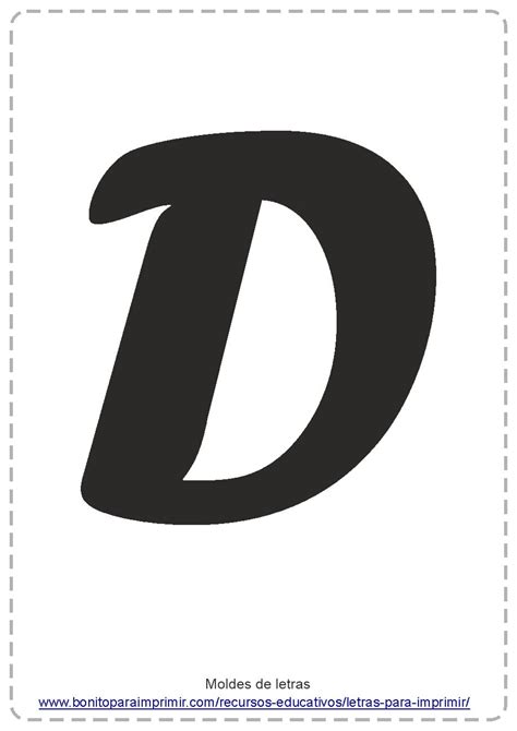 🥇letras D Para Imprimir📒 【pdf Para Colorear Y Aprender】
