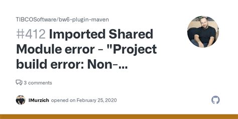Imported Shared Module Error Project Build Error Non Readable Pom