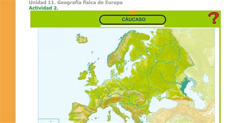 CapitÁn EducaciÓn 6º Primaria Ciencias Sociales El Relieve De Europa