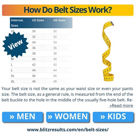 Belt Sizes For Men And Women Charts Sizing Guide Conversion