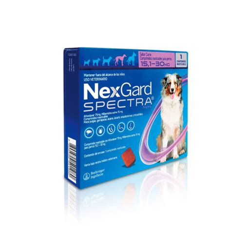 Nexgard Spectra 15 A 30 Kg 1 Y 3 Comprimidos