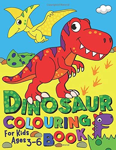 Dinosaur Colouring Book For Kids Ages 3 6 Uk Edition By Silly Bear