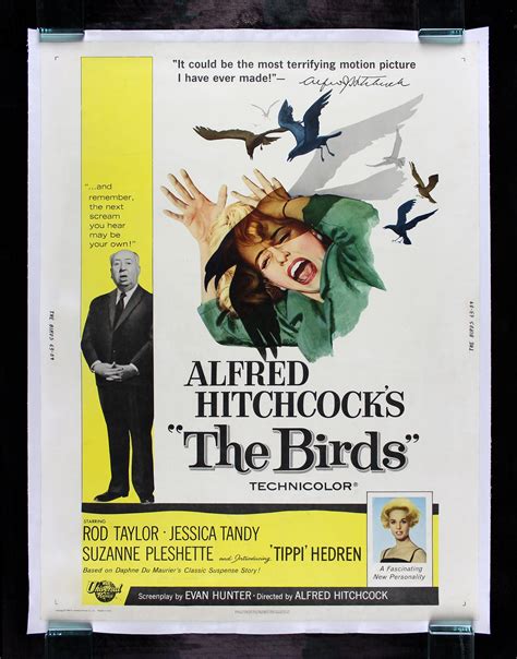 the birds cinemasterpieces 30x40 original movie poster hitchcock 1963 ebay