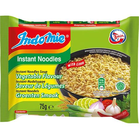 Quick fix menus to suit your busy day. Indomie Instant Vegetable & Lime Noodles 75 g | Asianfoodlovers.com