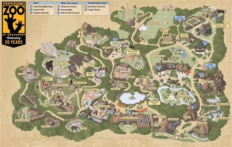 Plus, don't miss the zoo's amazing animal show. Map of Nashville zoo - Map Nashville zoo (Tennessee - USA)