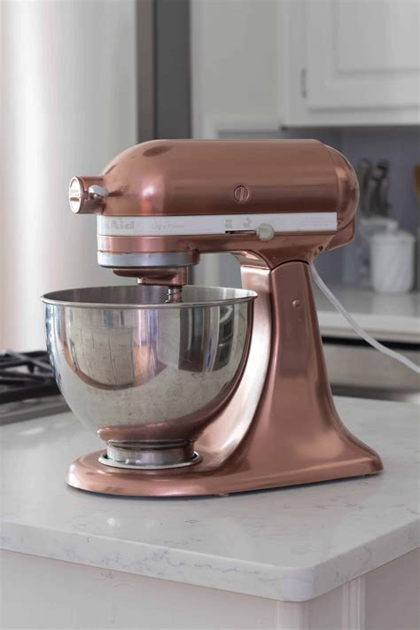 Copper Spray Painted Kitchenaid Mixer - Savvy Apron