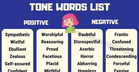 Tone Words 160 Useful Words To Describe Tone With Examples Tone