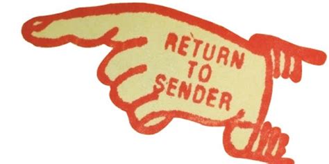 How to return to sender. tHe fiCkLe piCkLe: September 2010