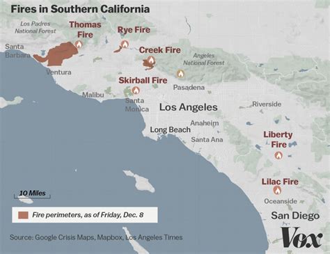Map Of Southern California Fires Today Printable Maps