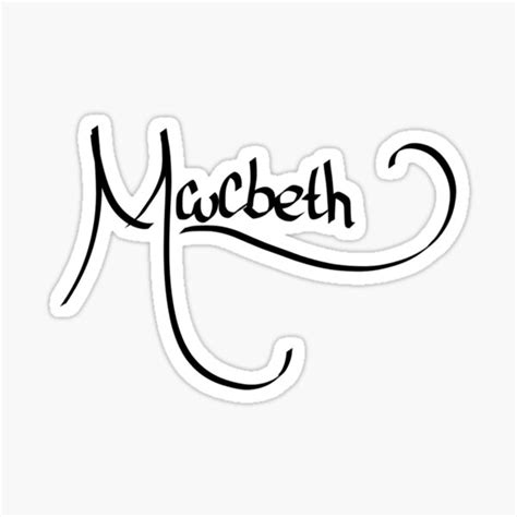 Macbeth Stickers Redbubble