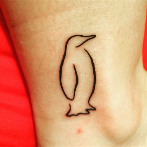 Simple Cartoon Penguin Tattoo Viraltattoo