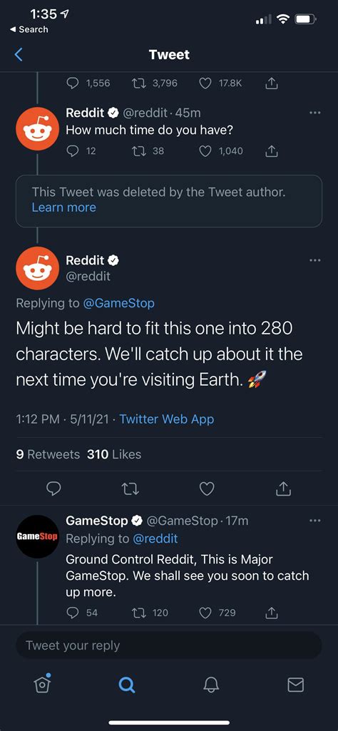 Gamestop and Reddit Twitter Interaction : r/Superstonk