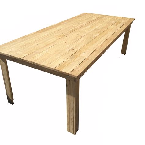 Custom made solid wood tables and furniture created by a small team of wood artisans in cape town. Wooden Table Hire - 10 Seater | So Where 2 Events | Decor ...