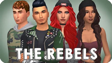 High School Cliques The Rebels Sims 4 Create A Sim Youtube