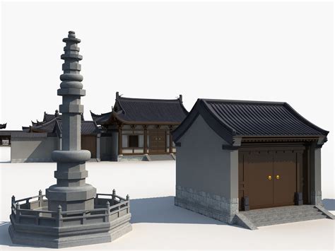 3d Collection Of Chinese Ancient Architecture 1 Turbosquid 2057397