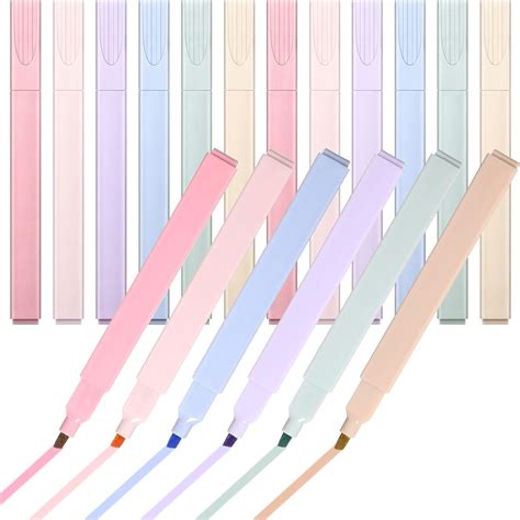 24 Pcs Pastel Highlighters Aesthetic Cute Highlighters With Chisel