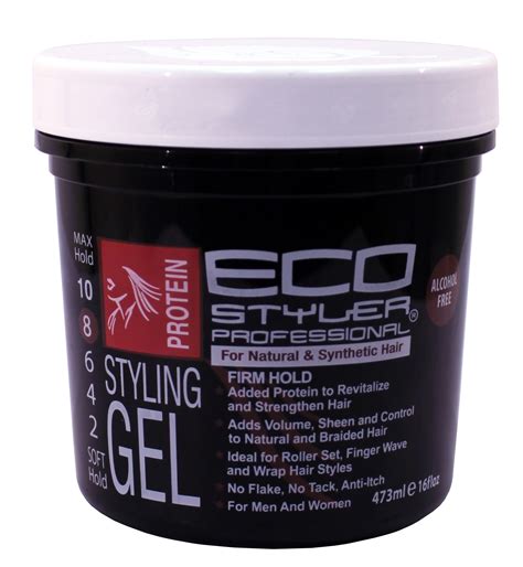 Lock in your hairstyle with a strong hair gel. Ecoco Eco Styler Protein Styling Gel Black - NaturallyCurly